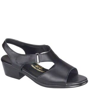 SAS Suntimer black leather sandals 9